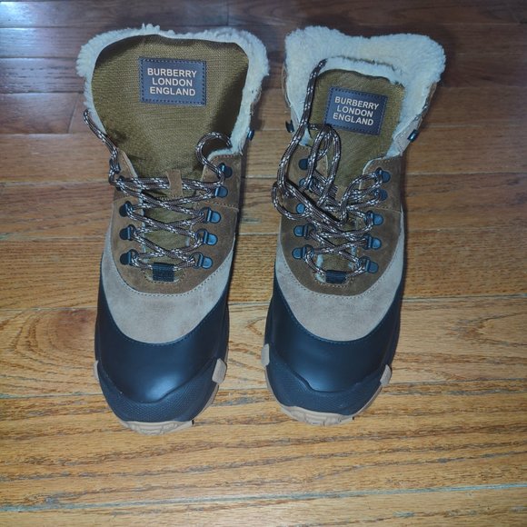 Men\'s Burberry Shearling-Lined Tor Boots sz 12 US sz 11 UK main image 5